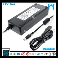 Tischplatte AC DC Adapter 12v 10a 120W UL CE FCC GS SAA zugelassen für Massage Stuhl